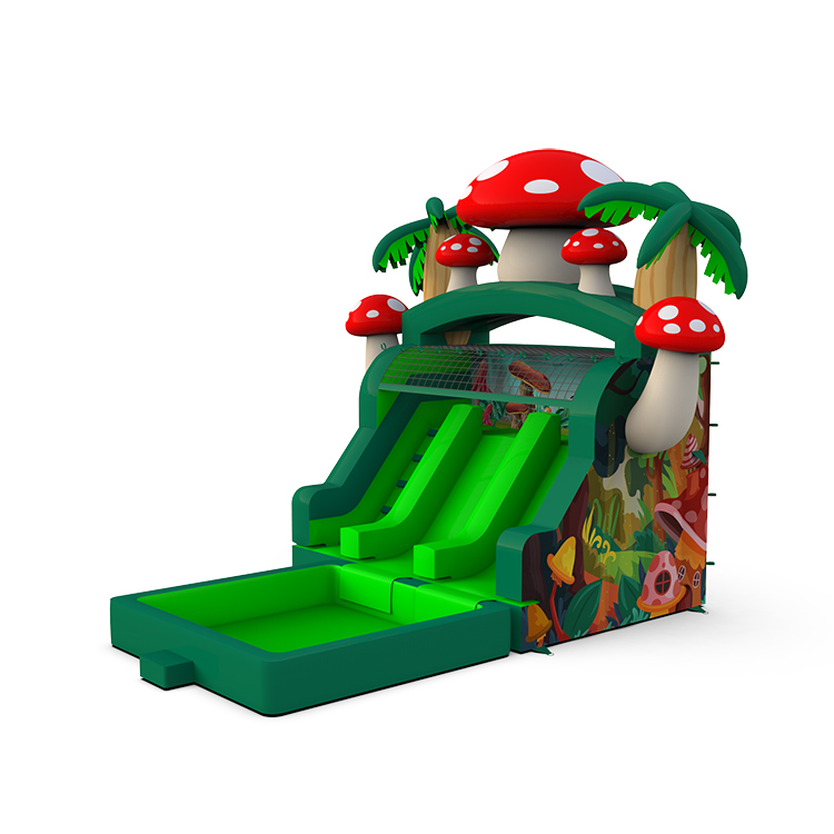 Jungle Mushroom Inflatable Water Slide - Image 3