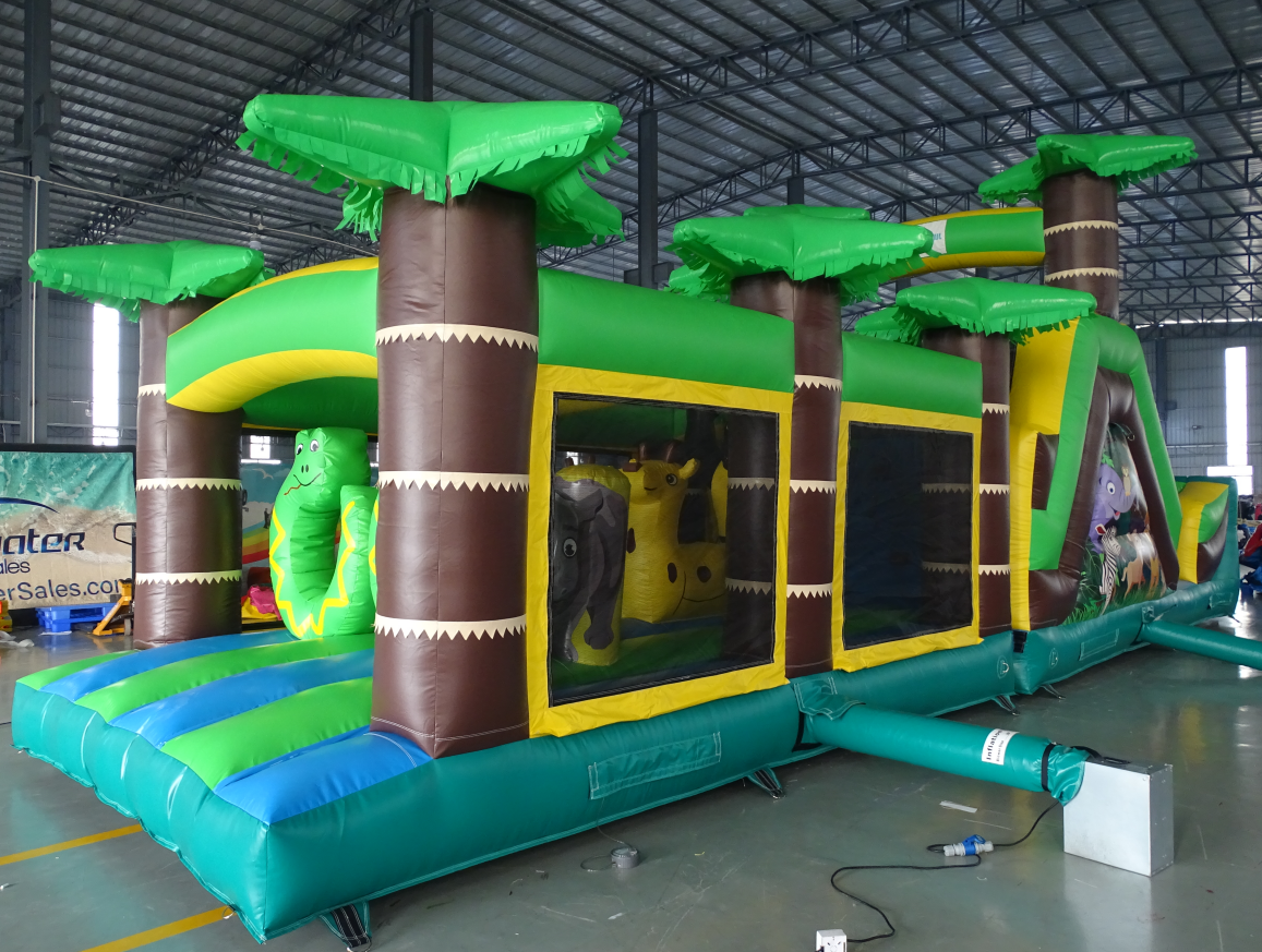 Jungle Snake Theme Inflatable Obstacle Course - Image 2