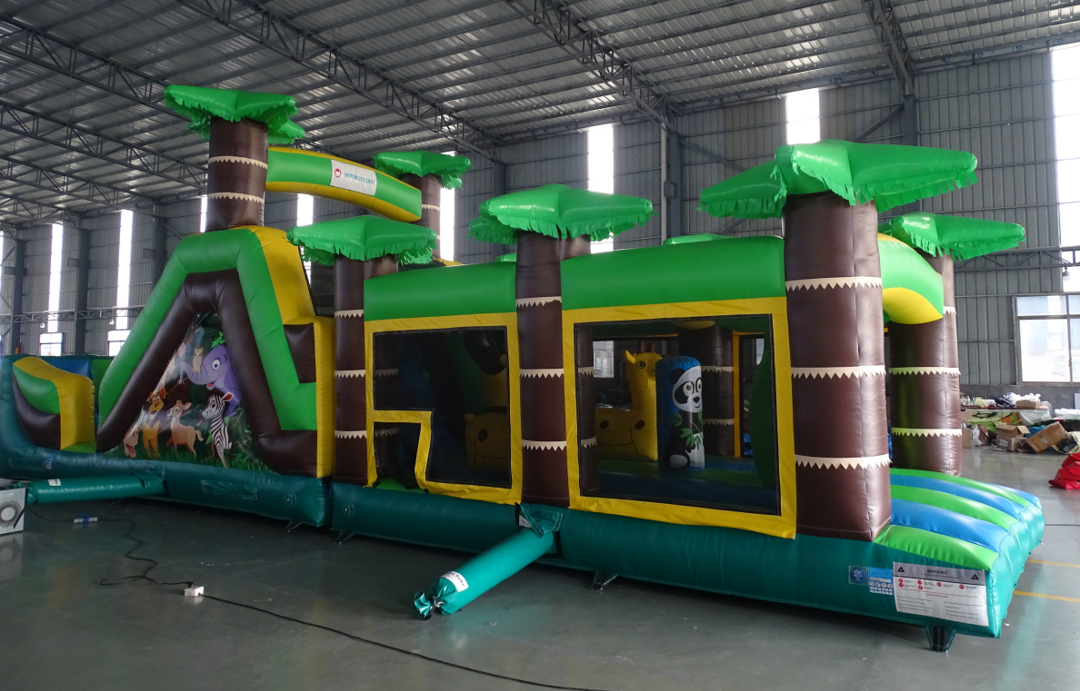 Jungle Snake Theme Inflatable Obstacle Course - Image 3