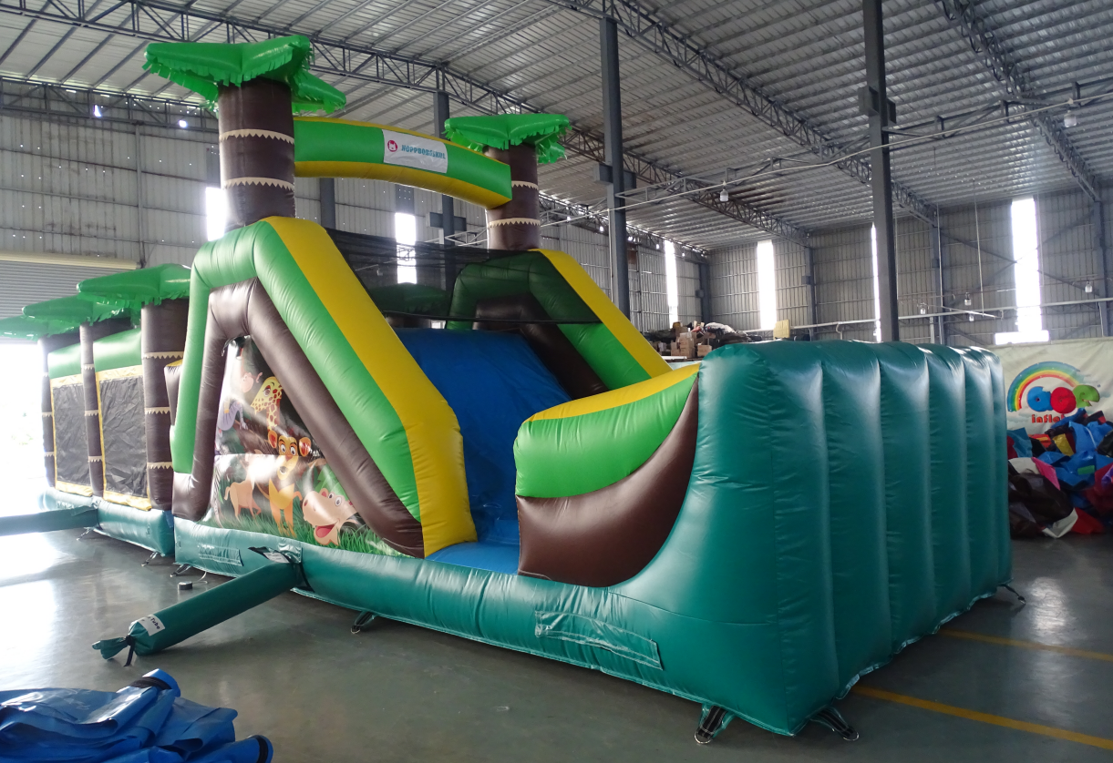 Jungle Snake Theme Inflatable Obstacle Course - Image 4