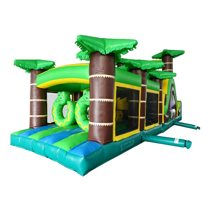 Jungle Snake Theme Inflatable Obstacle Course
