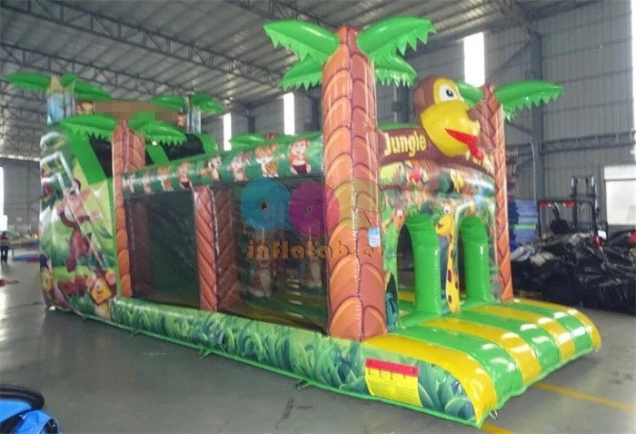 Jungle Theme Inflatable Obstacle Course - Image 2