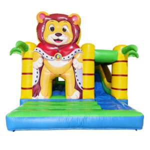 King Lion Inflatable Bouncy Castle with Slide
