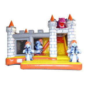 Knight Dinosaur Inflatable Bouncy Castle