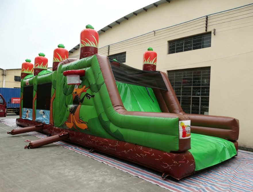 Commercial Looney Tunes Inflatable Obstacle Course - Image 3