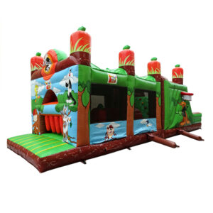 Commercial Looney Tunes Inflatable Obstacle Course