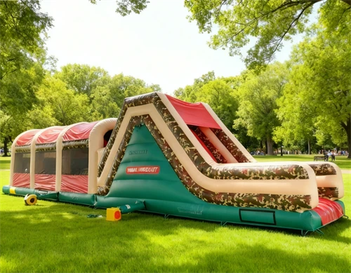Military Camouflage Inflatable Obstacle Course - Image 4