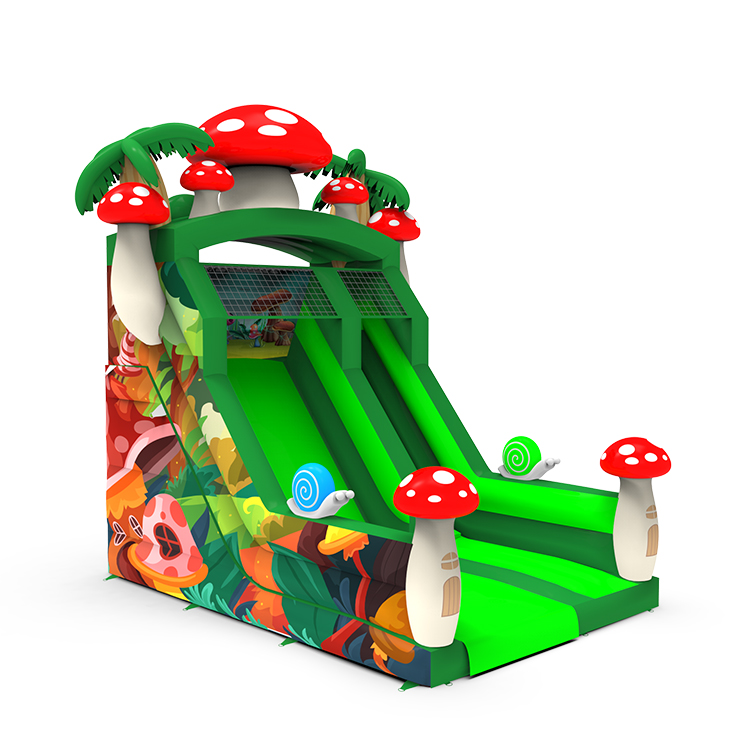 Mushroom Forest Inflatable Dry Slide - Image 2