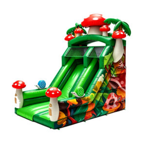 Mushroom Forest Inflatable Dry Slide