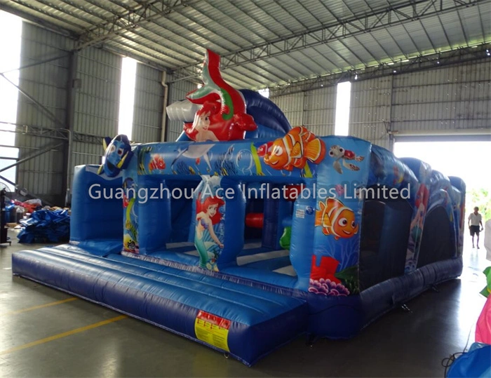 Ocean Mermaid Inflatable Playground - Image 2