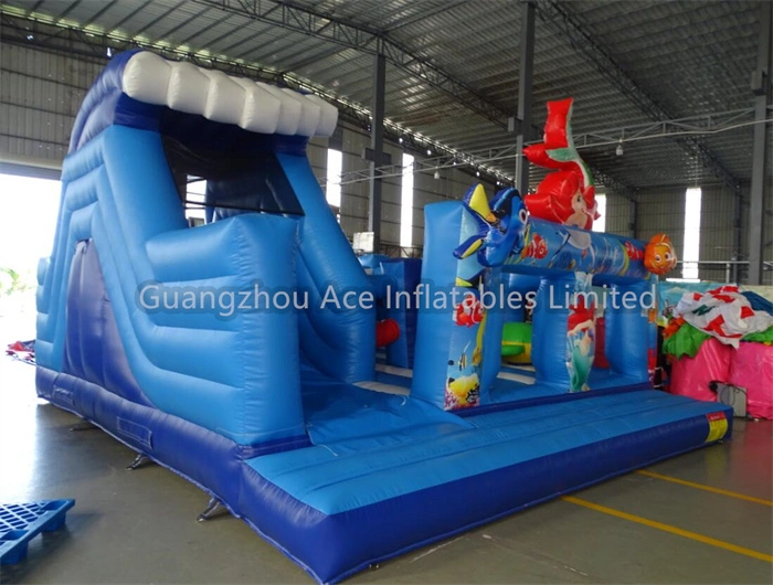 Ocean Mermaid Inflatable Playground - Image 3