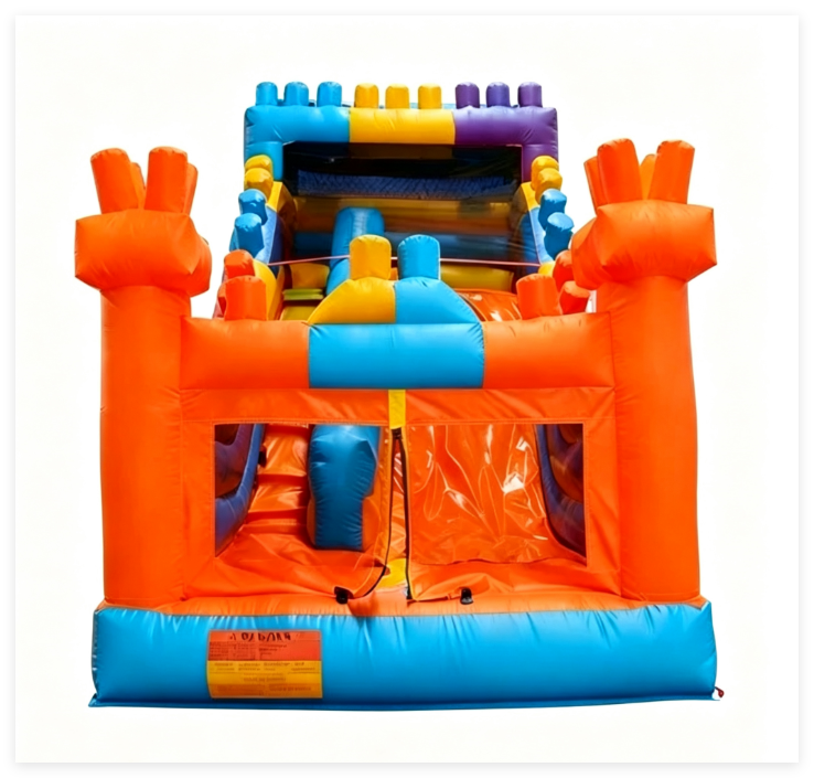 Custom Outdoor Inflatable Dry Slide for Kids - Image 2