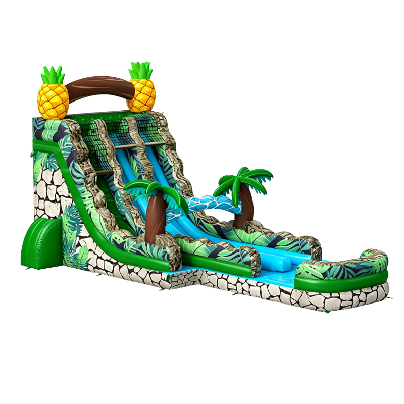 Pineapple Palm Tree Inflatable Water Slide