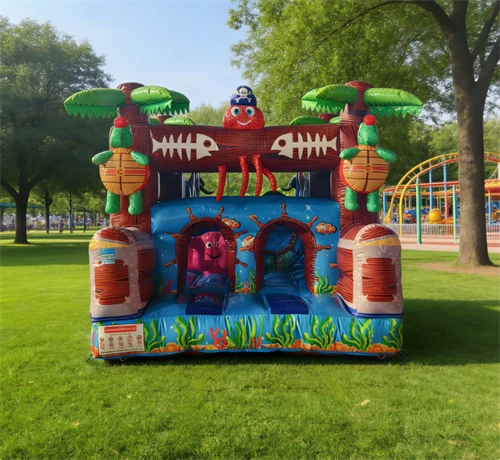 Pirate Ocean Theme Inflatable Obstacle Course - Image 3