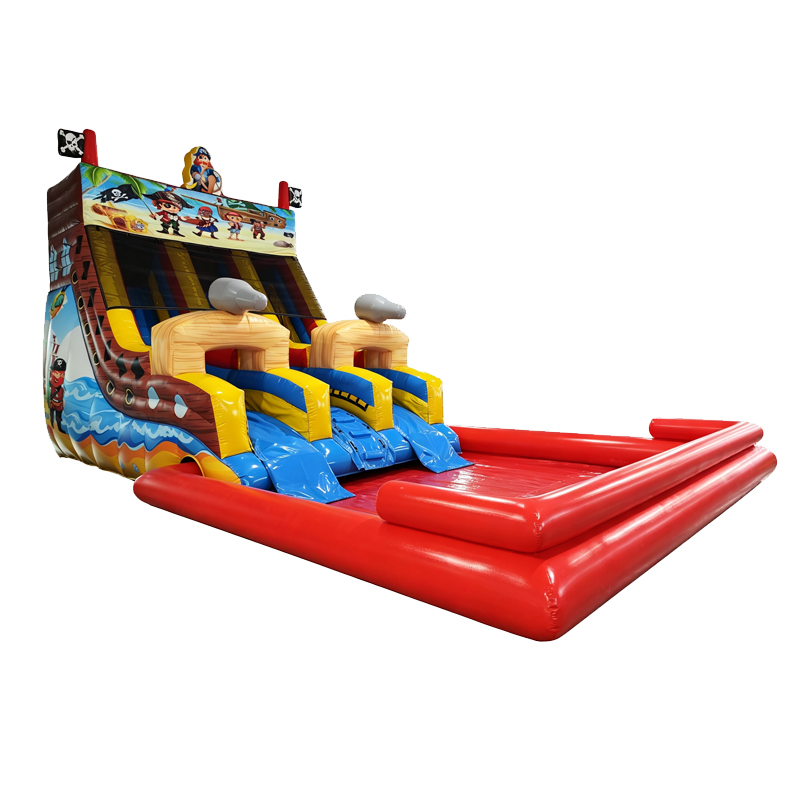 Pirate Ship Inflatable Water Slide with Swimming Pool - Image 5