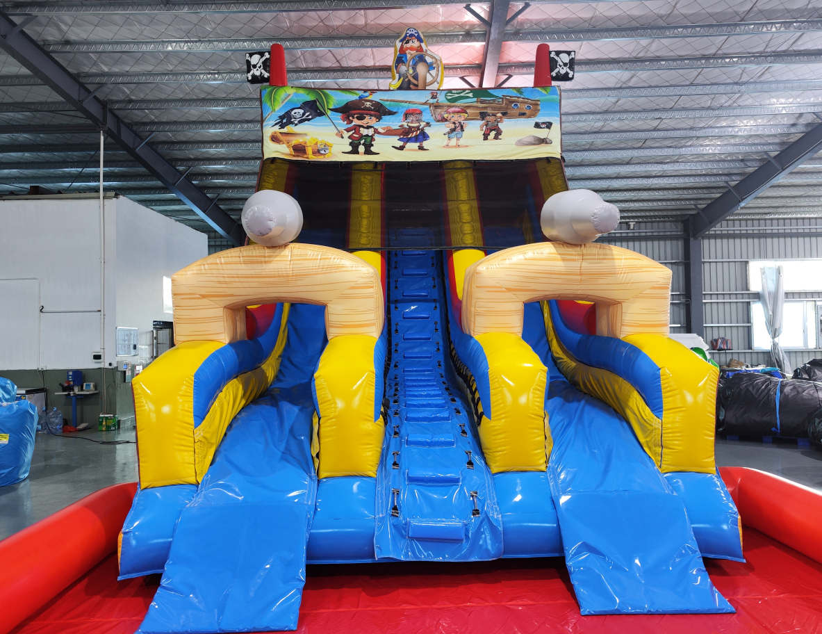 Pirate Ship Inflatable Water Slide with Swimming Pool - Image 6