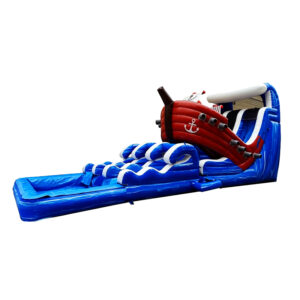 Pirate Ship Inflatable Water Slide with Swimming Pool