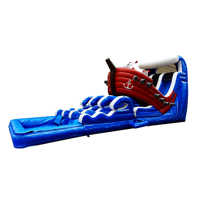 Pirate Ship Inflatable Water Slide with Swimming Pool