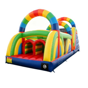 Rainbow Inflatable Obstacle Course