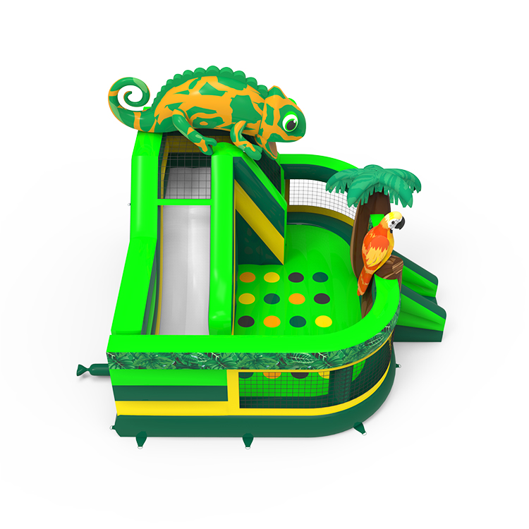 Rainforest Chameleon Inflatable Bouncy Castle - Image 4