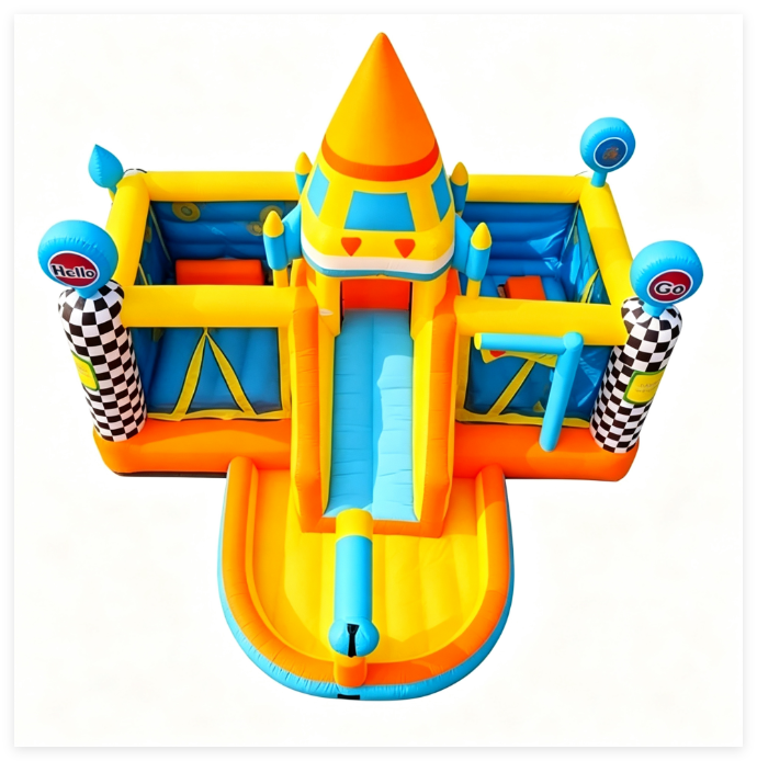 Rocket Inflatable Castle Kids Bouncy Castle Combo - Image 3
