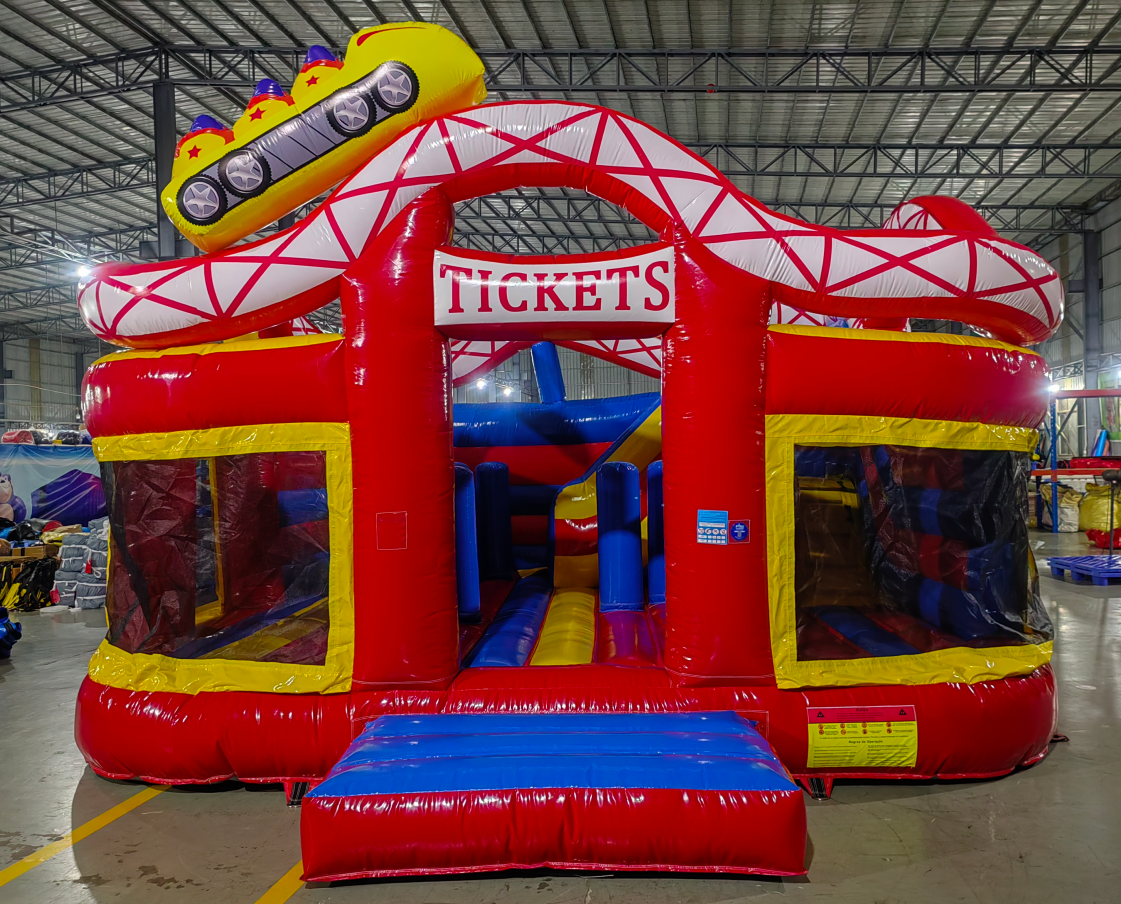 Roller Coaster Inflatable Bouncy Castle With Slide - Image 2