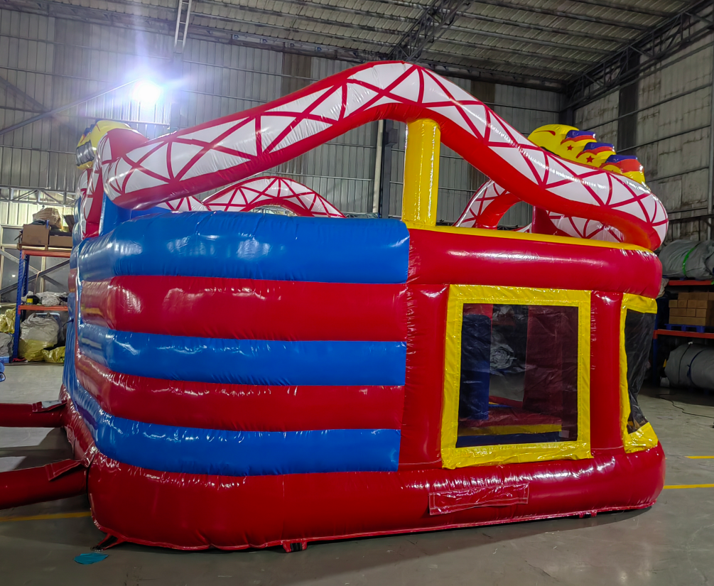 Roller Coaster Inflatable Bouncy Castle With Slide - Image 4