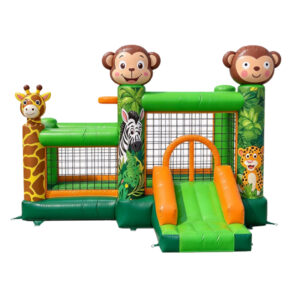 Safari Jungle Animal Inflatable Bouncy Castle Combo