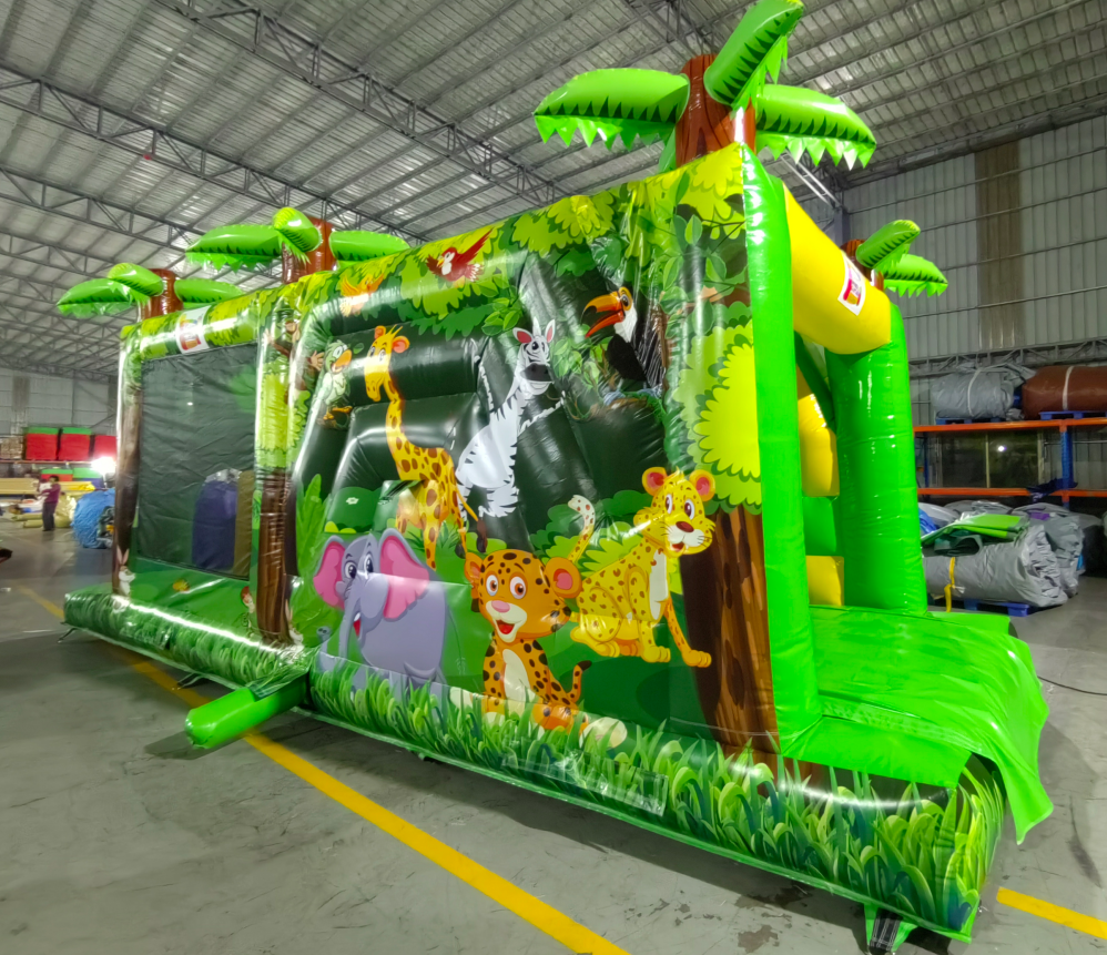 Safari Jungle Themed Inflatable Obstacle Course - Image 4