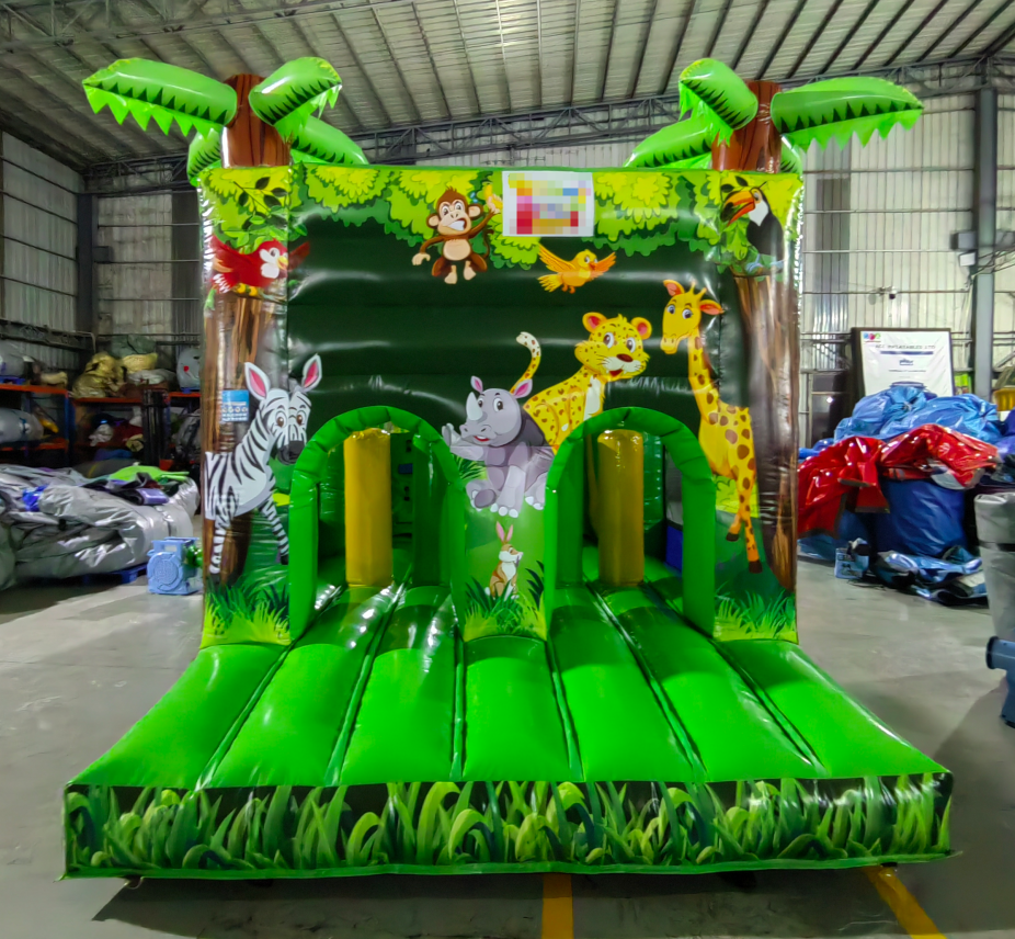Safari Jungle Themed Inflatable Obstacle Course - Image 2