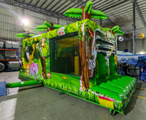 Safari Jungle Themed Inflatable Obstacle Course