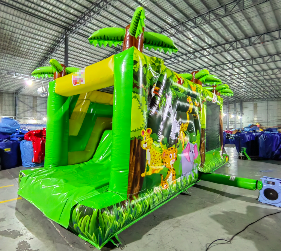 Safari Jungle Themed Inflatable Obstacle Course - Image 3