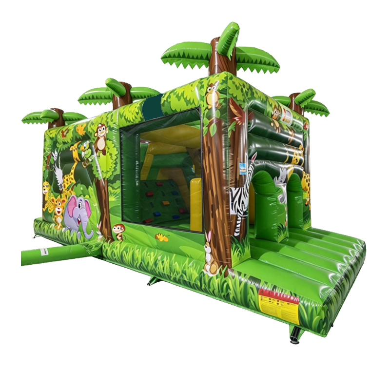 Safari Jungle Themed Inflatable Obstacle Course
