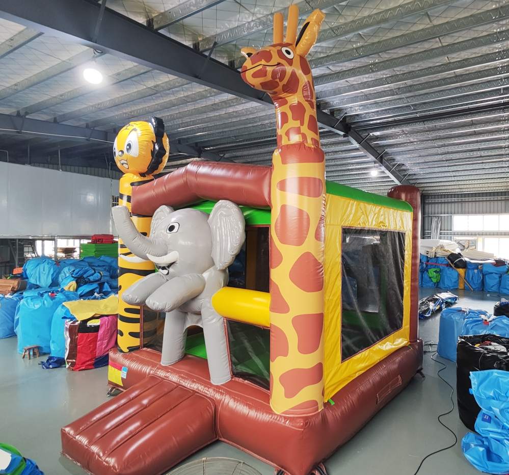 Safari Zoo Animal Inflatable Bouncy Castle - Image 2