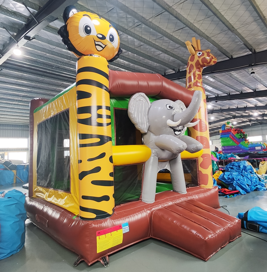Safari Zoo Animal Inflatable Bouncy Castle - Image 4