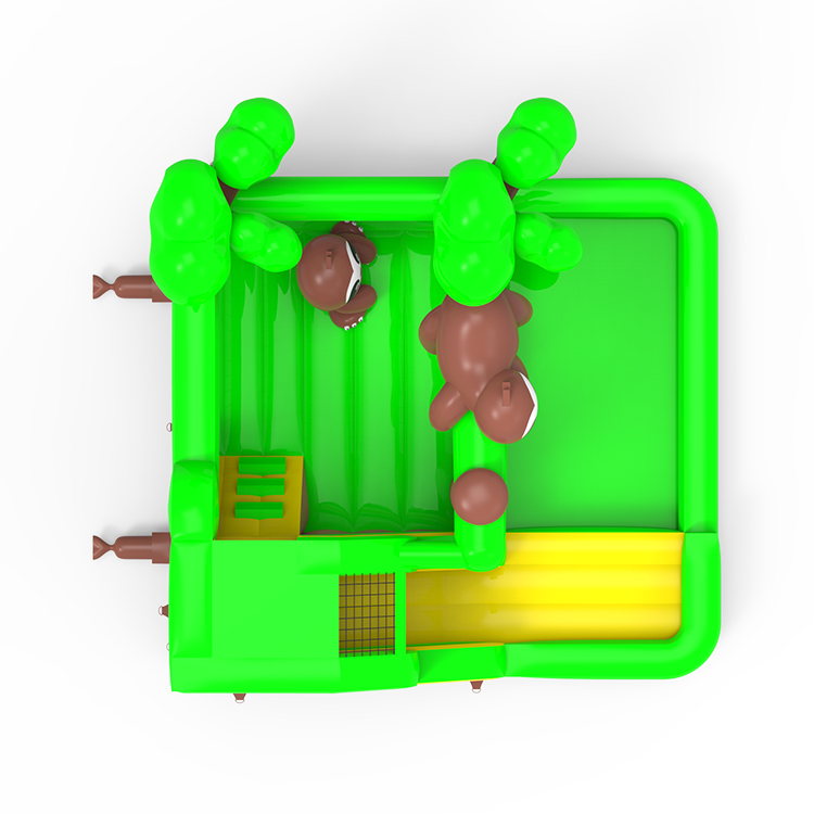 Sloth Jungle Inflatable Bouncy Castle with Ball Pit - Image 4