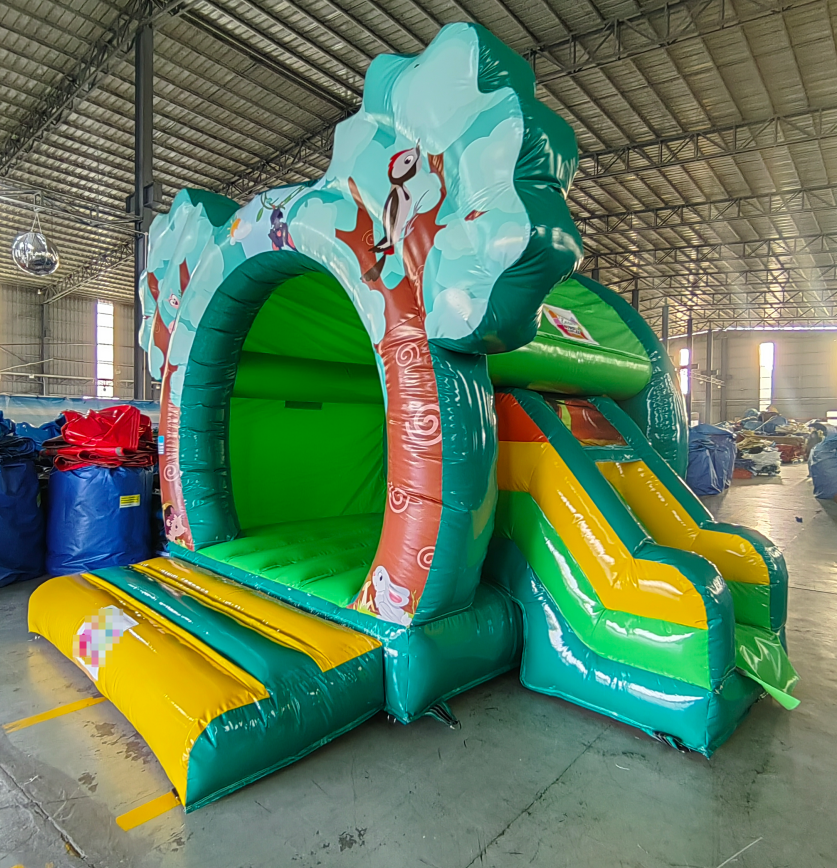 Woodland Forest Tree House Inflatable Bouncy Castle - Image 3