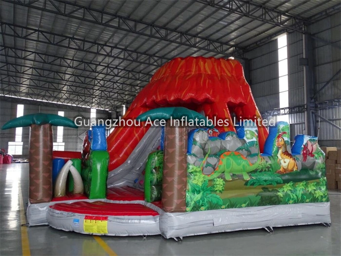 Vivid Forest Inflatable Volcano Playground - Image 2