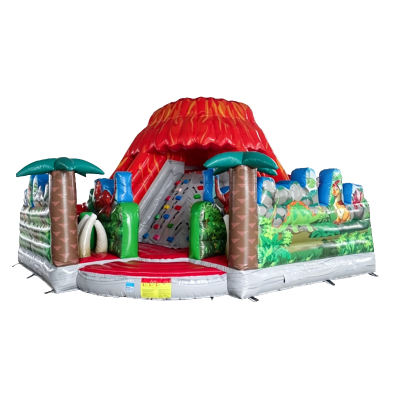 Vivid Forest Inflatable Volcano Playground