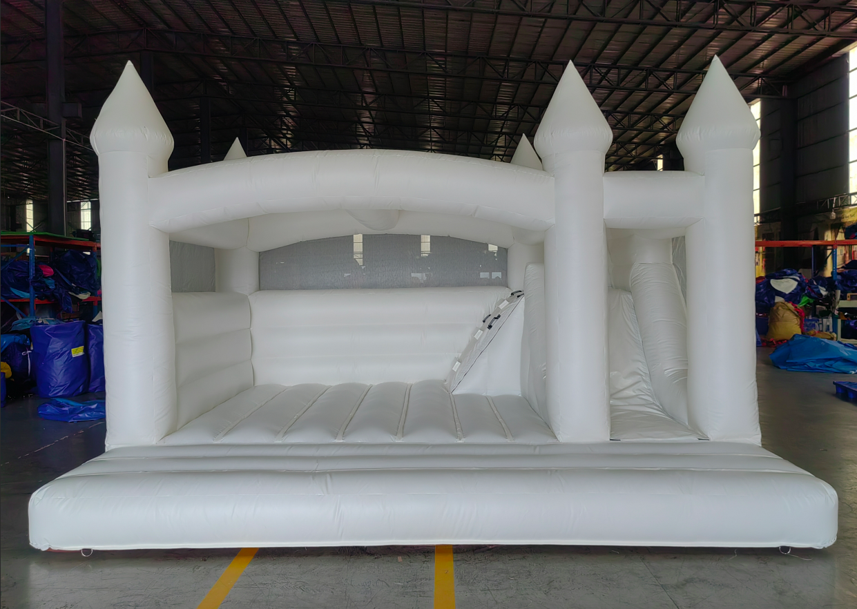 White Wedding Bouncy Castle - Image 2