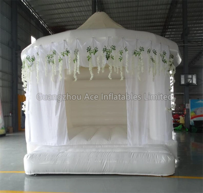 White Wedding Bouncy House - Image 2