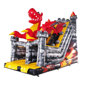 Fire Dragon Inflatable Dry Slide