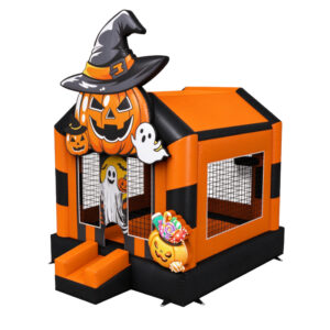 Halloween Witch Pumpkin Inflatable Bounce House