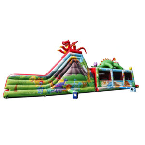 Inflatable Dinosaur & Dragon Themed Obstacle Course