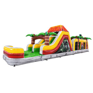 Inflatable Dinosaur Jungle Obstacle Course