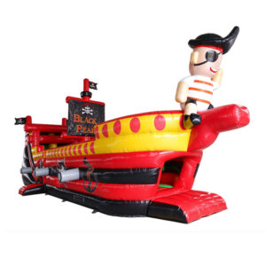 Outdoor Pirate Ship Inflatable Obstacle Course