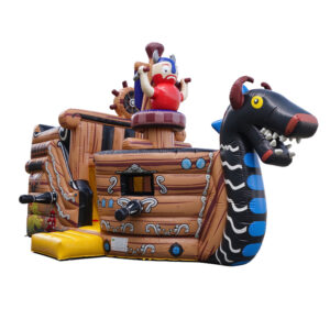Pirate Ship Inflatable Playground with Slide