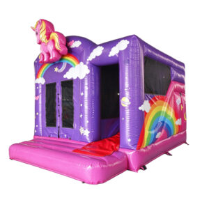 Purple Unicorn Inflatable Bouncy Castle
