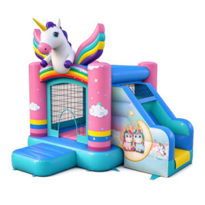 Unicorn Inflatable Bounce House Combo
