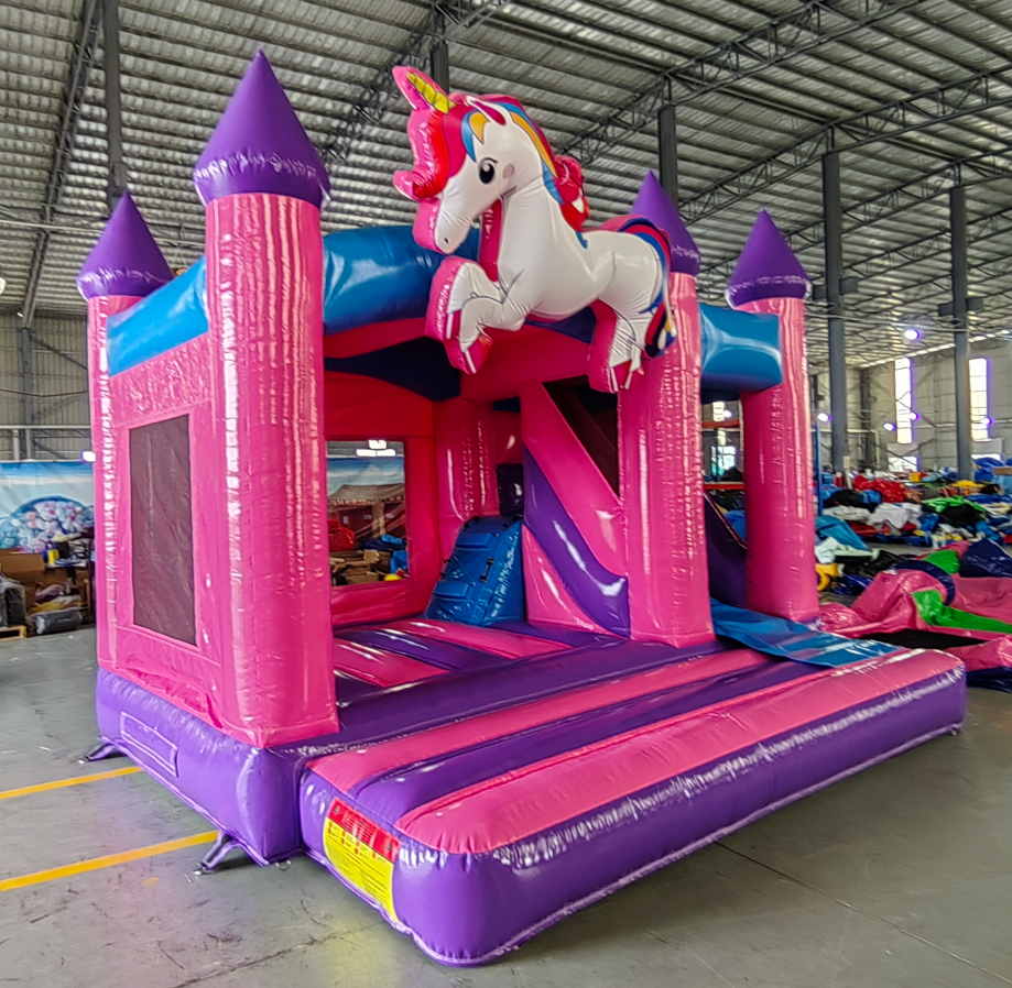 Château gonflable licorne avec toboggan – Image 3
